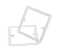 Gatuida 2 Pièces Adaptateur de Plaque Murale 86mm en Acier Inoxydable pour | Réparation Rapide du Panneau, Fixation Sûre des Boîtes 86mm, Installation Facile, Blanc