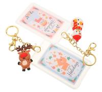 Gatuida 2 Pièces Porte-badge Porte-cartes Scolaires Transparent, Couverture de Carte Abs, Double Fenêtre Transparente, Étui Étanche, pour Cartes D’élève, Bureau et Voyage, Serveurs