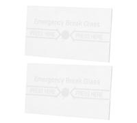 Gatuida 2 pièces Protection Verre de Rechange pour Interrupteur Alarme Incendie Manuel Verre Haute Température Transparent Couverture Claire pour Panneau Contrôle Incendie Adaptées Aux