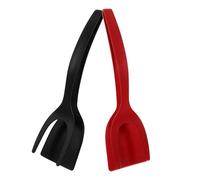 Gatuida 2 Pièces Spatule Cuisine en Nylon, Pelle à Crêpes et Pince à Steak, Facile à Nettoyer et Compatible Lave-vaisselle, pour Omelettes et Pancakes