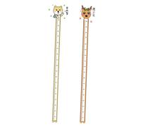 Gatuida 2 pièces Sticker Mural Toise Garçon Fille Autocollants Animaux Amusants PVC Résistant pour Mesurer la Croissance Garçon Fille Chambre Décor Facile à Poser et Réutilisable