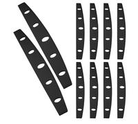 Gatuida 20 Pièces Manchon pour Coupe-pizza Noir en Pp 30x4,8 Cm Protection Complète et Glissement Facile pour Couteaux Cuisine, pour Transport et Usage Quotidien