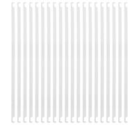 Gatuida 20 Pièces Tiges pour Dossiers Suspendus A4 en Métal pour Bureau | Supports de Classement Suspendu, pour Meuble à Tiroirs, Longueur de 34,5 Cm, Coloris Blanc, Lot de 20