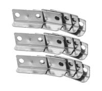 Gatuida 20pcs Gâche de Serrure de L pour Tiroir et Armoire, Plaque de Verrouillage Métallique en Fer Robuste et Résistante la Décoloration, pour Bureau et Hôtel