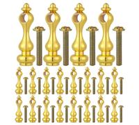 Gatuida 24 Embouts pour poteaux de Garde-Corps, connecteurs pour | Accessoires pour balustrades en verre, embouts de poteaux métalliques pour étagères, caves à vin, quincaillerie pour chalets