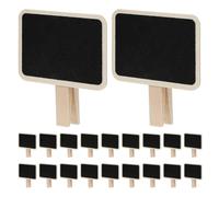 Gatuida 25 pinces à étiquettes pour tableau noir, marqueurs de panier | Mini étiquettes mémo en bois, étiquettes de prix effaçables, pour les bacs de rangement, les étagères de magasins et les