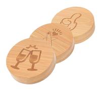 Gatuida 3 Pièces Ouvre-bière Magnétique Aimant pour Réfrigérateur Lot en Bambou et Fer, Facile à Utiliser, pour Fêtes D'anniversaire et Fêtes de Fin D'année
