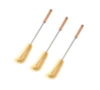 Gatuida 3pièces Goupillon de Nettoyage pour Bouteilles et Pailles Lot Manche Long et Design Ergonomique Lavable Lave-vaisselle et Doux pour Nettoyage Profondeur