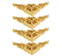 Gatuida 4 Pièces Appliques Décoratives en Bois Sculpté Doré, Décoration Murale et Meuble, Accents Décoratifs pour Portes D’Armoire et Cadres, Style Européen Vintage, pour Intérieur
