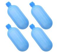 Gatuida 4 Pièces Blocs de Glace Réutilisables pour Ventilateur de Refroidissement d'air, Facile à Congeler, Boîte de Glace PE Bleue Vacances en Camping Extérieur