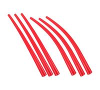 Gatuida 6 Pièces Accessoire pour Pistolet à Mastic Rouge en Plastique Embouts Droits et Courbés, Tube Extra Long pour Application Lisse, pour Calfeutrage de Fenêtres et Portes