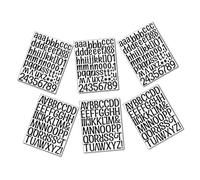 Gatuida 6feuilles Lettres Autocollantes Alphabet Stickers Diy Adhésifs Décoratifs Pour Classe Salle Jeux