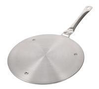 Gatuida Adaptateur Facile à Nettoyer en Acier Inoxydable pour Plaque à Induction avec Poignée Disque Convertisseur de Chaleur Cuisine Électrique