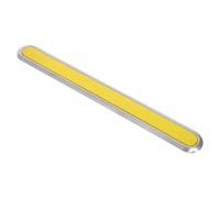 Gatuida Bande tactile de pavage en acier inoxydable, barre de guidage jaune | Bandes de signalisation directionnelles pour les zones de transport en commun, indicateurs tactiles pour trottoirs, routes,