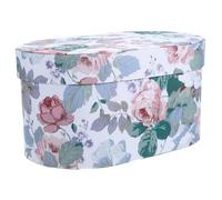 Gatuida Boîte D'emballage Présent de Fleur en Polyester Petite Boîte à Bonbons Portable Blanche à Motif Pivoine Coffret Présent pour Fête et Mariage Élégante pour Invités