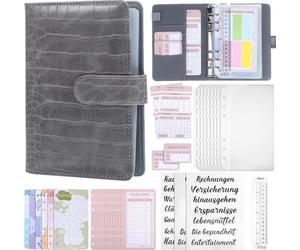 Gatuida Budget Planner A6 Allemand Planificateur financier Argent Livret d'épargne Budget Organisateur Méthode de couverture