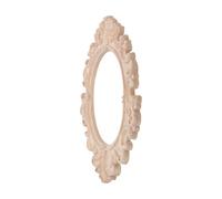 Gatuida Cadre Style Européen Élégant, Installation Simple en Bois Sculpté Ovale Décoratif Solide pour Armoire Murale pour Chambre et Hall D'entrée