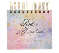Gatuida Calendrier de bureau 365 jours avec affirmations positives, livre | Citations positives quotidiennes, présentoir de table, accessoire de bureau pour le bien-être et les soins personnels.