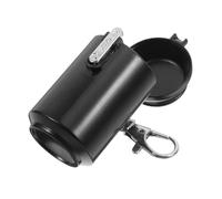 Gatuida Cendrier de Voyage avec Couvercle Étanche en Plastique Noir Grosse Capacité pour Voiture et Usage Domestique Pratique et Portable