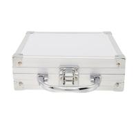Gatuida Coffret de Rangement pour Bijoux en Aluminium, boîte à Outils | Boîte métallique portable pour instruments, construction en aluminium, pour le rangement de dossiers de bureau et les