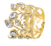 Gatuida Couronne Tiare pour Petites Filles en Alliage Léger Ornée de Cristaux comme Décoration de Gâteau ou Accessoire de Fête