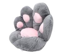 Gatuida Coussin de Siège de Patte de Chat Confortable et Protecteur en Tissu Imitation Lapin et Coton Pp pour Chaise de Bureau et Tapis de Sol Décoratif