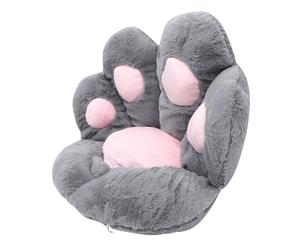 Gatuida Coussin de Siège de Patte de Chat Confortable et Protecteur en Tissu Imitation Lapin et Coton Pp pour Chaise de Bureau et Tapis de Sol Décoratif