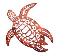 Gatuida Décoration Murale Résistant Tortue Marron Vintage en Fer et Unique Ornement Artistique Design Réaliste pour Maison et Jardin pour Salon ou Extérieur