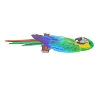 Gatuida Décoration Toucan Murale en Métal Forgé, Ornement Suspendu pour Chambre et Jardin, Statue Oiseau Décorative Installation Facile