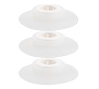 Gatuida Ensemble De 3 Rondelles D'étanchéité en Silicone Blanc 0, 7 avec | Bord Amortisseur Épais, Maintien D'alignement sur Céramique et Pvc, Usage Salle de Bain