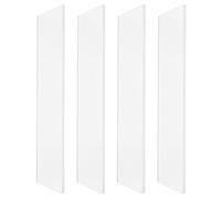 Gatuida Ensemble de 4 étagères Transparentes en Acrylique de 33 cm pour | Séparateur d'étagère de penderie, cloison en acrylique transparent pour placard ou armoire à pharmacie, organisateur