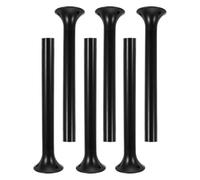 Gatuida Ensemble De 6 Piquet de Sol Noir pour Lampe Flamme et Torche, Base Ronde et Tube Rond en Pvc 21x2,4 Cm, Résistance au Vent Améliorée, pour Patios et Bordures de Pelouse