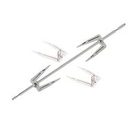 Gatuida Fourchettes à Poulet Rôti Set de 3 Pièces en Acier Inoxydable pour Cuisson Rotative Facile Résistantes la Chaleur, Solide pour Friteuse à Air et Barbecue