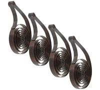 Gatuida Kit de Réparation Horlogère 4pcs Ressort Principal en Acier pour Horloge Mécanique Vintage, Construction Robuste et Précision Améliorée pour Entretien et Bureaux