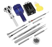 Gatuida Kit D'outils Horlogerie 31 Pièces pour Réparation Montre Acier Inoxydable et Plastique, Outil de Changement Pile Montre, Adapté aux Passionnés et Horlogers