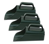 Gatuida Lot de 3 pelles de Jardin en Plastique pour Creuser la Terre | Pelle à terreau avec manche pour la culture des plantes - Pelle à rempoter pour plantes d'intérieur, rempotage et