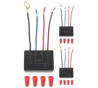 Gatuida Lot de 3 variateurs tactiles à 3 voies, modules de commande | Module de remplacement pour capteur tactile de lampe 1A avec capuchons de câblage, installation facile pour lampe de table ou