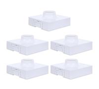 Gatuida Lot de 5 douilles E27, support de douille carré en plastique