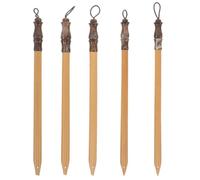 Gatuida Lot de 5 plumes à tremper en bambou pour calligraphie, pinceau | Stylos de calligraphie en bambou pour débutants, pinceaux à encre pour le dessin et le lettrage calligraphique à la main