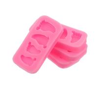 Gatuida Moule en Silicone Finition Lisse sans Résidu 4 Pièces Résistant Chaleur pour Empreintes de Bébé 3d pour Décoration de Gâteaux et Shower