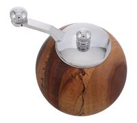 Gatuida Moulin à Poivre Manuel Compact à Manivelle, Bois Acier Inoxydable | Broyeur Portable pour Sel et Poivre, Usage la Cuisine ou Camping, Design Léger, Broyage