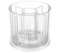 Gatuida Organisateur de pinceaux de Maquillage Rotatif Transparent, Rond, | Porte-pinceaux de maquillage rotatif à 360°, format seau compact pour pinceaux, stylos et autres accessoires de beauté,