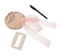 Gatuida Panneau D’Annonce de Naissance Personnalisé en Bois avec Stylo Intégré - Plaque Souvenir pour Bébé Fille ou Garçon - Tableau Photo Naissance Décoratif pour Chambre de -Né -