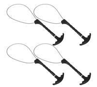 Gatuida Piège à Cochons 4 Pièces en Fil D'acier Couleur Aléatoire Boucle de Verrouillage Pratique , Corde pour Cochon Accessoire Portable pour Élevage et Manipulation