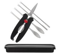 Gatuida Pince pour Fruits de Mer en Acier Inoxydable Léger avec Boîte de Rangement, Kit Ustensiles Cuisine Multifonction pour Dîners en Famille et Fêtes, 1 Set