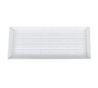 Gatuida Plaque de Drainage en Résine Épaisse pour Pots, Blanc | Fond Antidérapant, Écoulement D’eau, Bouchon de Drainage, Usage Jardin et Maison, Format Rectangulaire