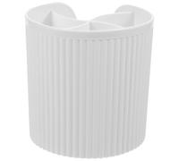 Gatuida Porte-maquillage et Grosse Ouverture Blanc en Pp Structure Compartimentée Organisateur Simple et Délicat pour Stylos et Pinceaux, pour Femmes