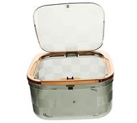 Gatuida Poubelle de Table Transparente Couvercle en Pet Poubelle Pratique et Gain de Place pour Bureau ou Hôtel Petite Cuisine Moderne
