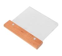 Gatuida Racloir à Pâtisserie Design Multifonctionnel en Acier Inoxydable Manche en Bois pour Cuisson Facile et Lissage de Pâte Cuisine et Pâtisserie