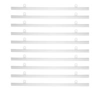 Gatuida Rails d'accrochage affiches PVC, lot de 10 pièces avec crochets réglables pour expositions et bureaux, supports muraux pour posters et peintures